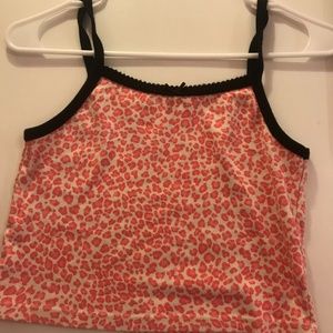 Brandy melvile pink leopard print belle tank